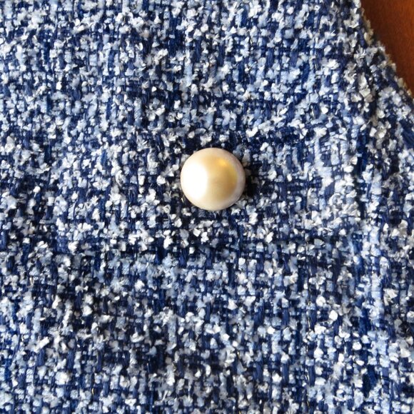 Kate Spade Blue Tweed Skirt NWOT Size 6 - Picture 2 of 10